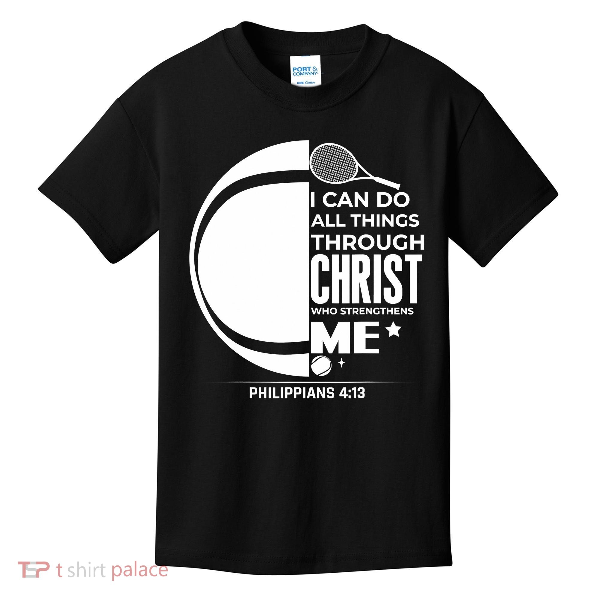 Christian Funny Tennis Player Gift Kids T-Shirt
