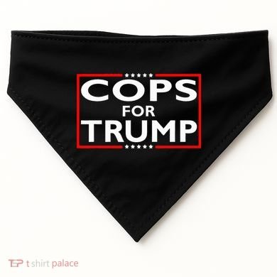 Cops For Trump President Election 2024 USA-Made Doggie Bandana