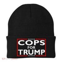 Cops For Trump President Election 2024 Beanie thumb 0