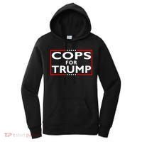 Cops For Trump President Election 2024 Women's Hoodie thumb 0