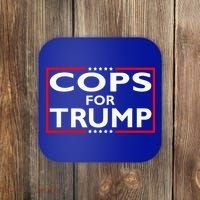 Cops For Trump President Election 2024 Coaster thumb 0