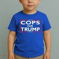 Cops For Trump President Election 2024 Toddler T-Shirt thumb 2