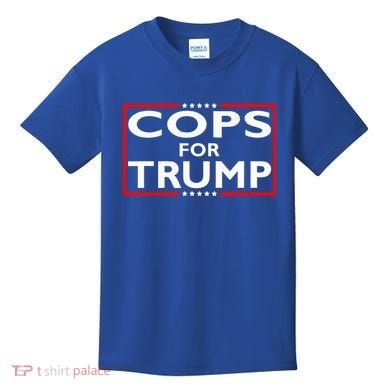 Cops For Trump President Election 2024 Kids T-Shirt