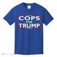 Cops For Trump President Election 2024 Kids T-Shirt thumb 0