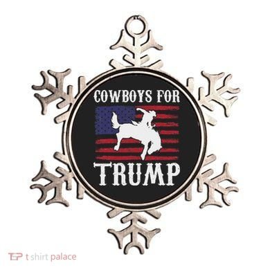 Cowboys For Trump: Western Trump Supporter Design Ornament
