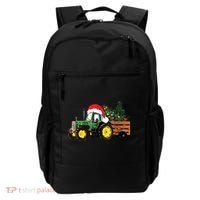 Christmas Farm Tractor Christmas Tree Lights Santa Farmer Backpack thumb 0