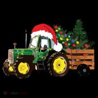 Christmas Farm Tractor Christmas Tree Lights Santa Farmer Coffee Mug thumb 5