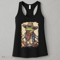 Cowboy Frog Texas Far West Usa Funny Toad Retro Gift Women's Tank Top thumb 3