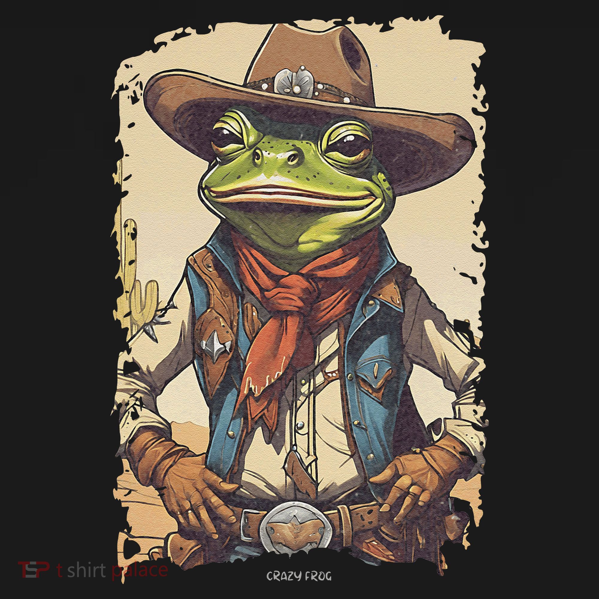 Cowboy Frog Texas Far West Usa Funny Toad Retro Gift Toddler Hoodie