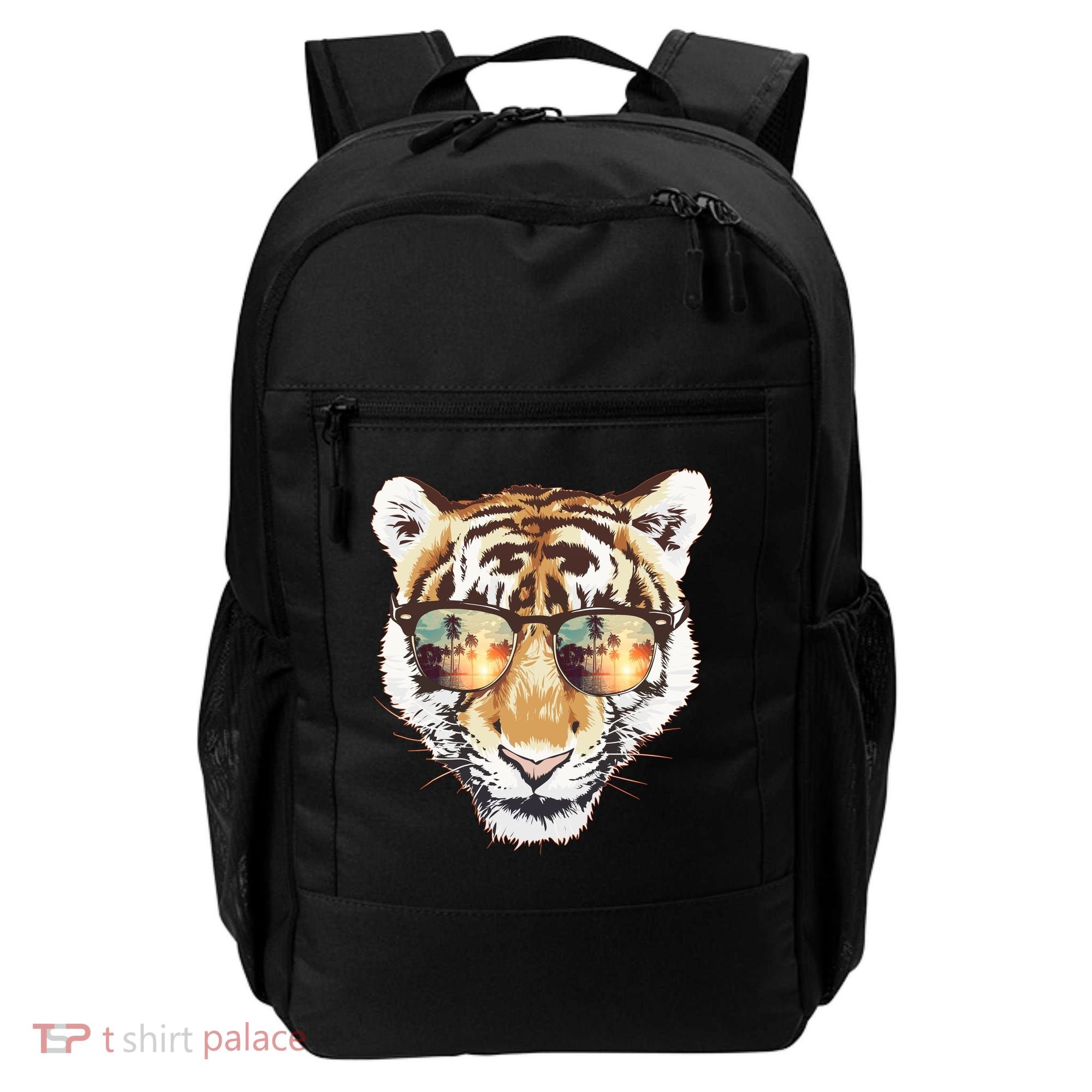 Cool Funny Tiger Tropical Sunglasses Backpack