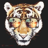 Cool Funny Tiger Tropical Sunglasses Tumbler thumb 3