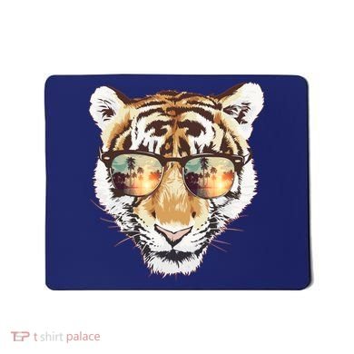 Cool Funny Tiger Tropical Sunglasses Mousepad