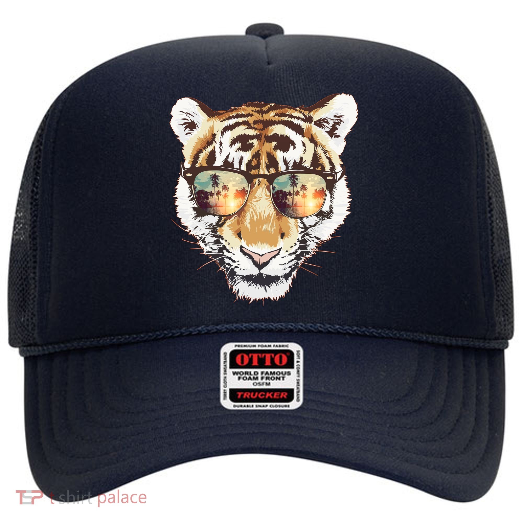 Cool Funny Tiger Tropical Sunglasses Hat