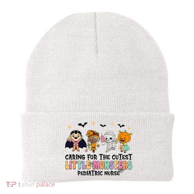 Caring For The Little Monsters Pediatric Nurse Halloween Beanie
