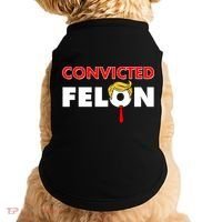 Convicted Felon Trump Doggie Tank thumb 0