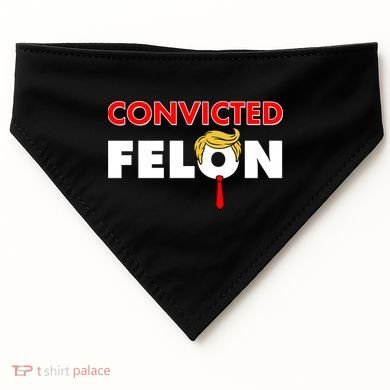 Convicted Felon Trump USA-Made Doggie Bandana