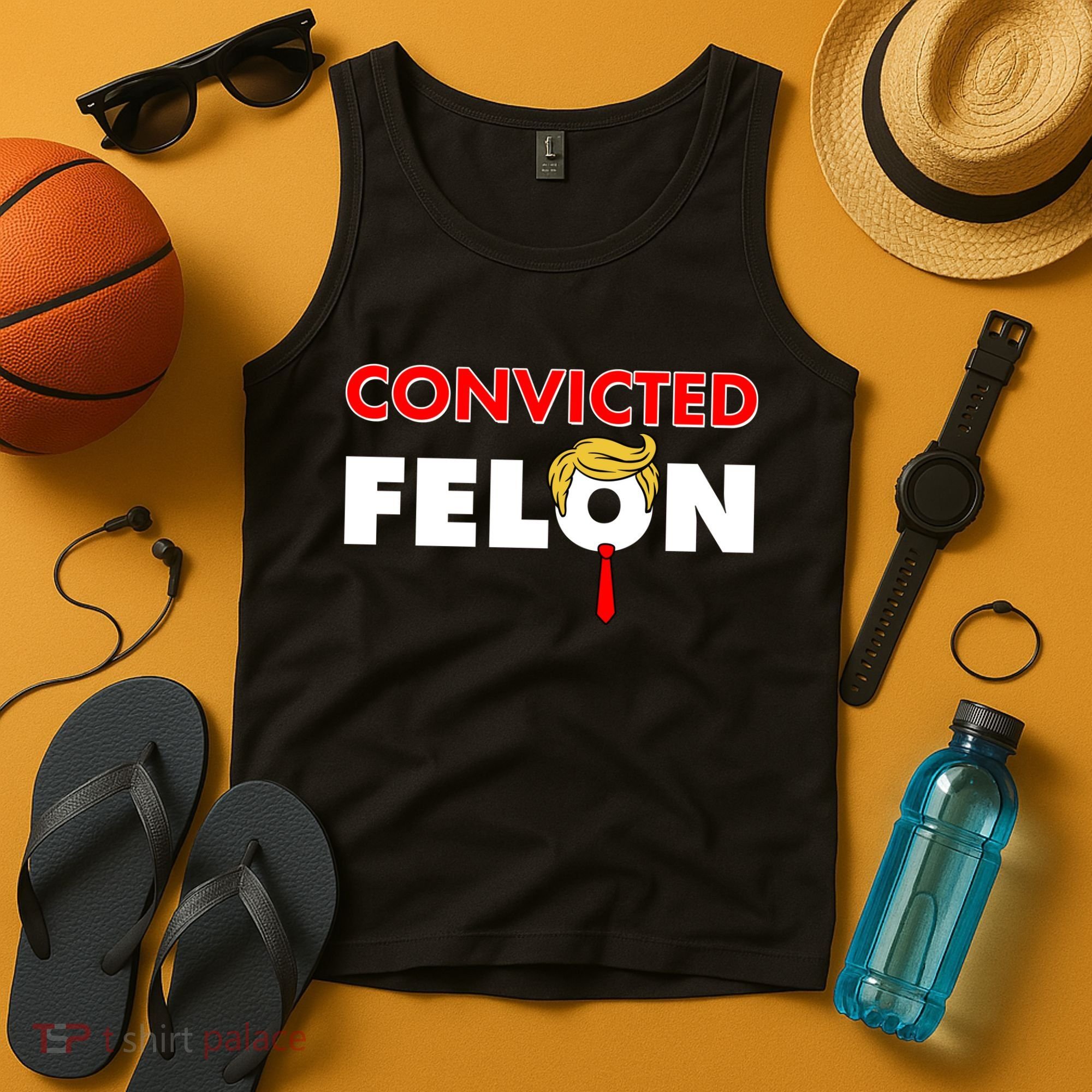 Convicted Felon Trump Tank Top