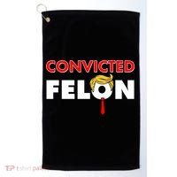 Convicted Felon Trump Golf Towel thumb 0