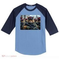 Cats For Trump Maga Army American Flag Patriotic Vote Trump Gift Raglan Baseball Sleeve Shirt thumb 0