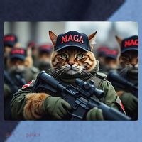 Cats For Trump Maga Army American Flag Patriotic Vote Trump Gift Raglan Baseball Sleeve Shirt thumb 2