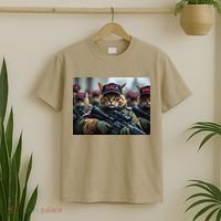 Cats For Trump Maga Army American Flag Patriotic Vote Trump Gift T-Shirt thumb 2