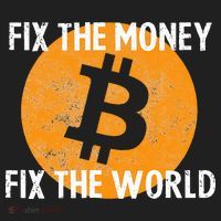 Crypto Fix The Money Fix The World Bitcoin Quote Hat thumb 2