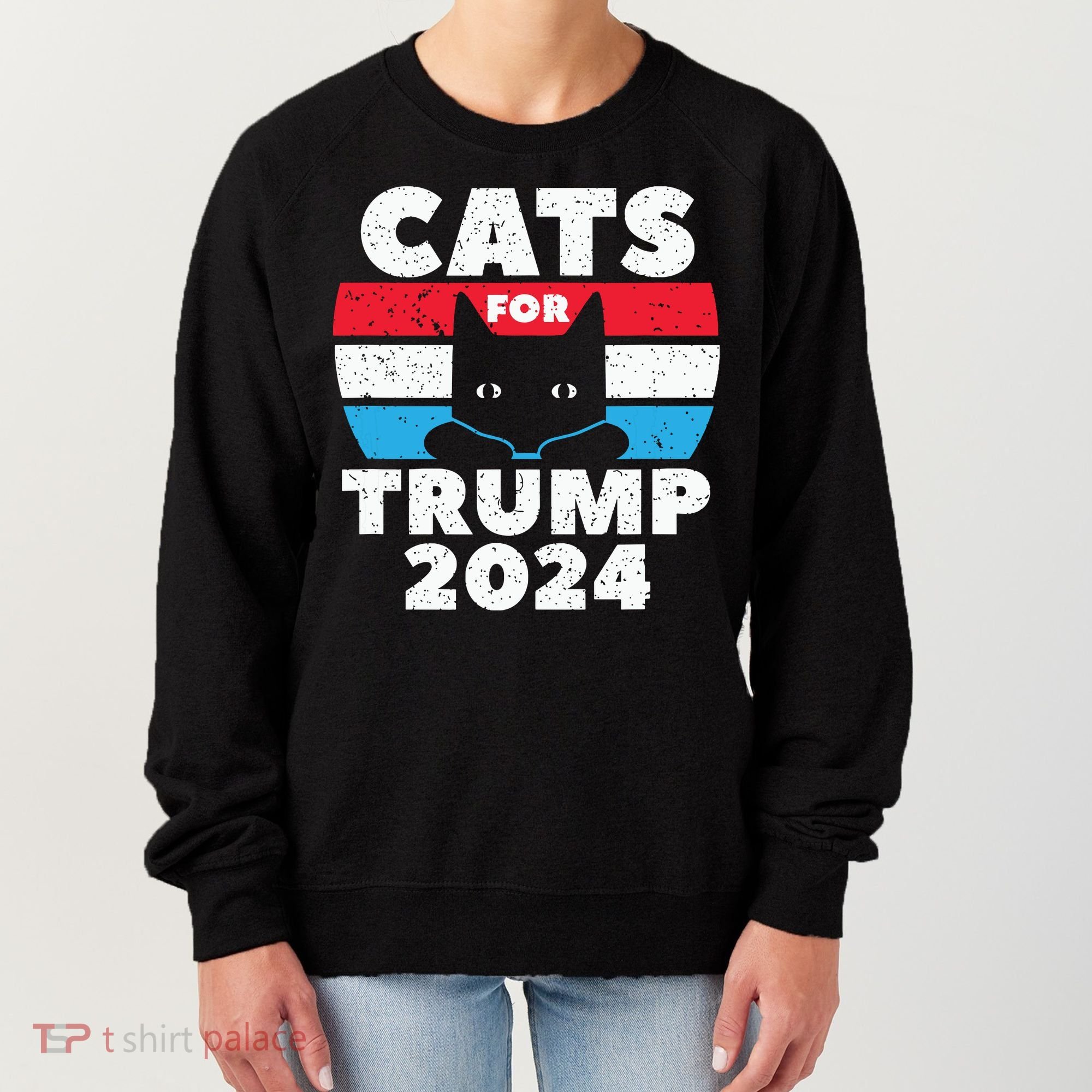 Cats For Trump 2024 Election Women's Sweatshirt