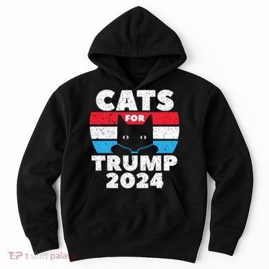 Cats For Trump 2024 Election Hoodie