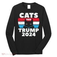 Cats For Trump 2024 Election Long Sleeve Shirt thumb 0