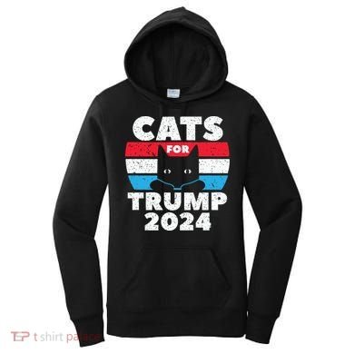 Cats For Trump 2024 Election Women's Hoodie