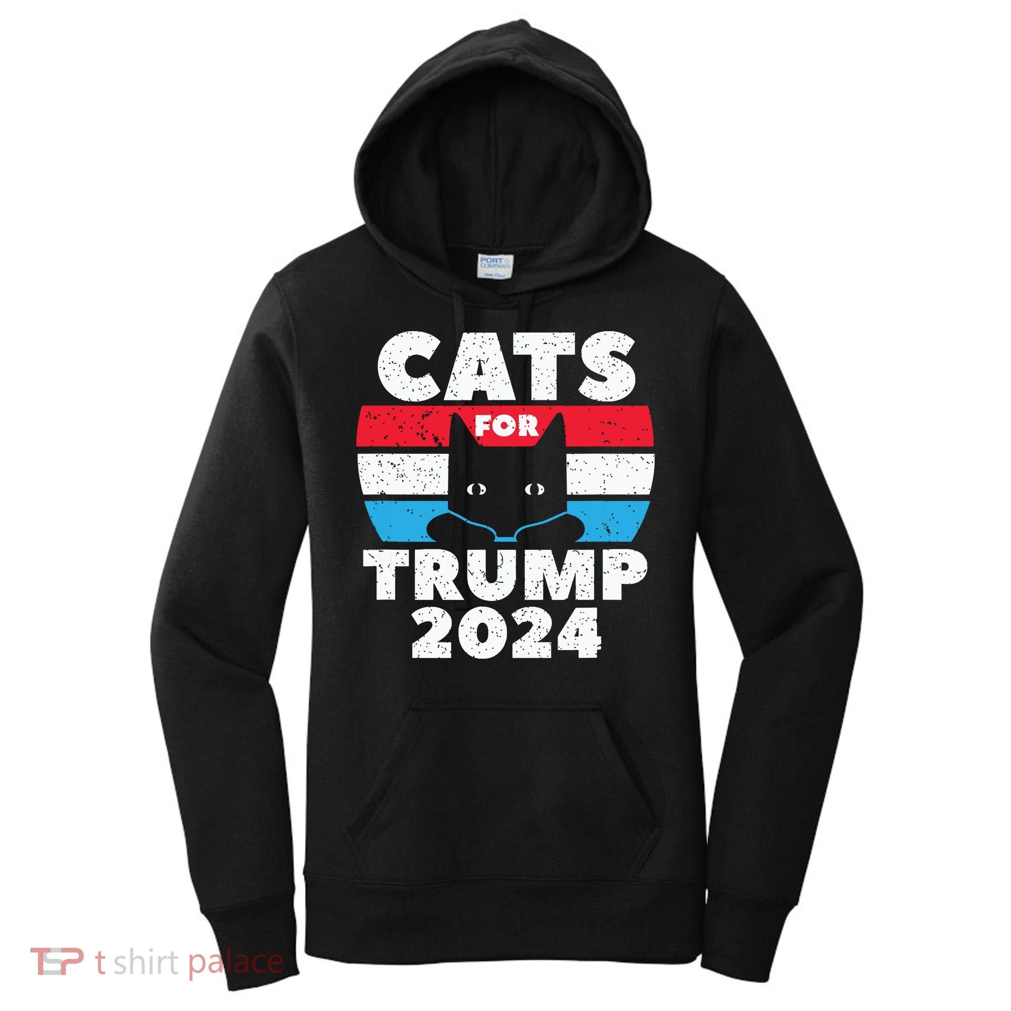 Cats For Trump 2024 Election Women's Hoodie