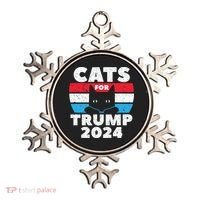 Cats For Trump 2024 Election Ornament thumb 0