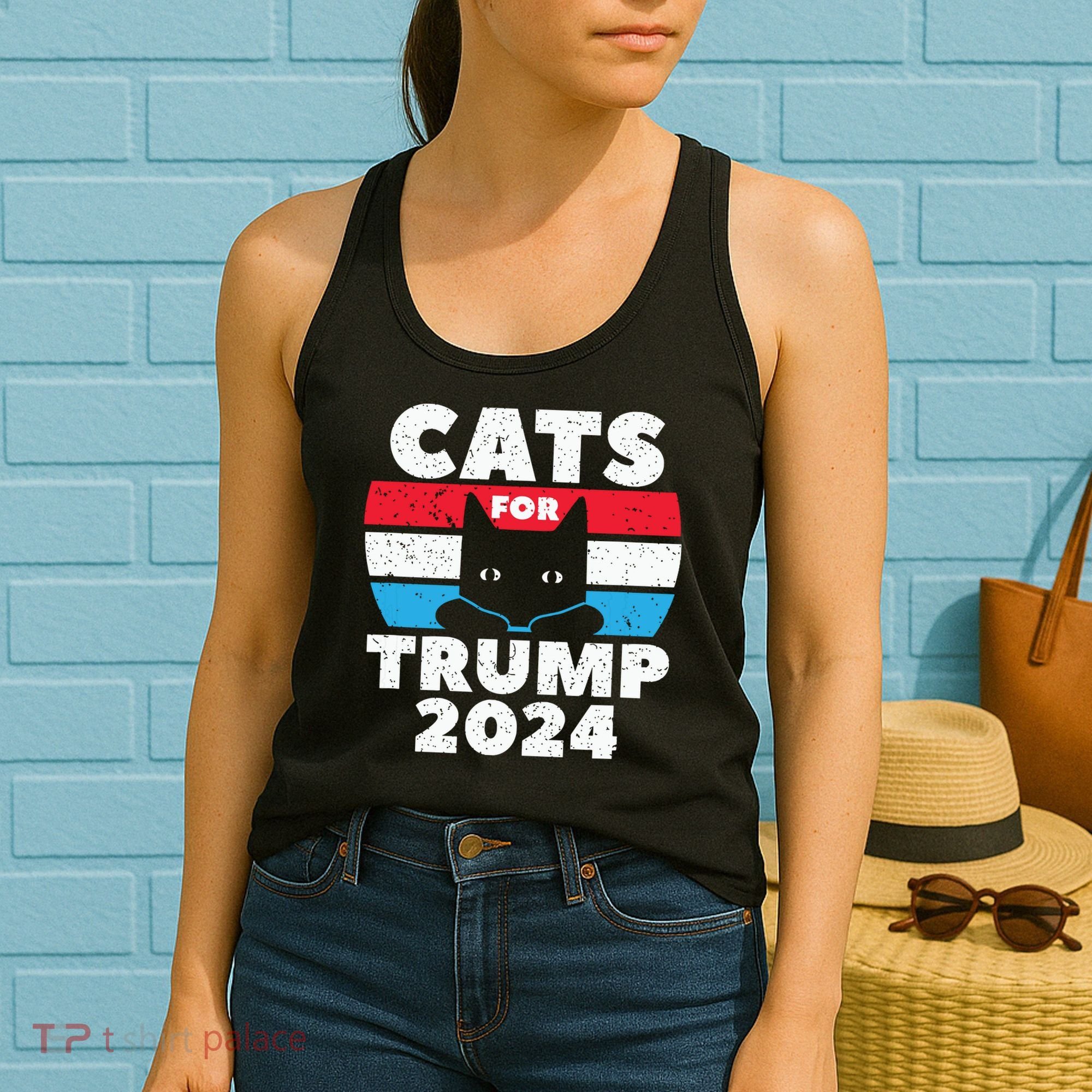 Cats For Trump 2024 Election Women's Tank Top