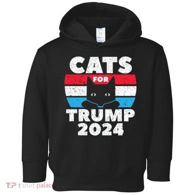 Cats For Trump 2024 Election Toddler Hoodie