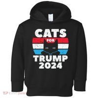 Cats For Trump 2024 Election Toddler Hoodie thumb 0