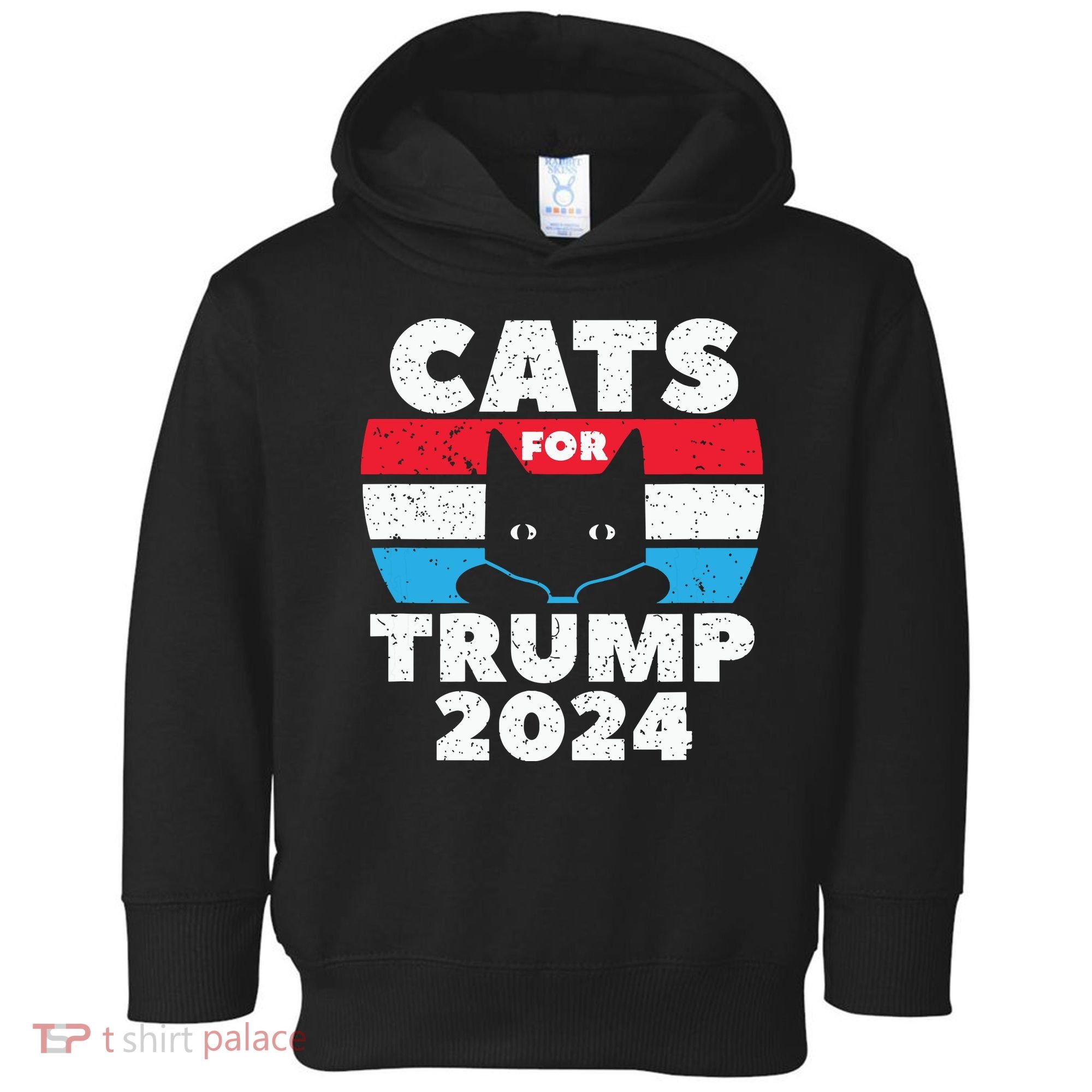 Cats For Trump 2024 Election Toddler Hoodie