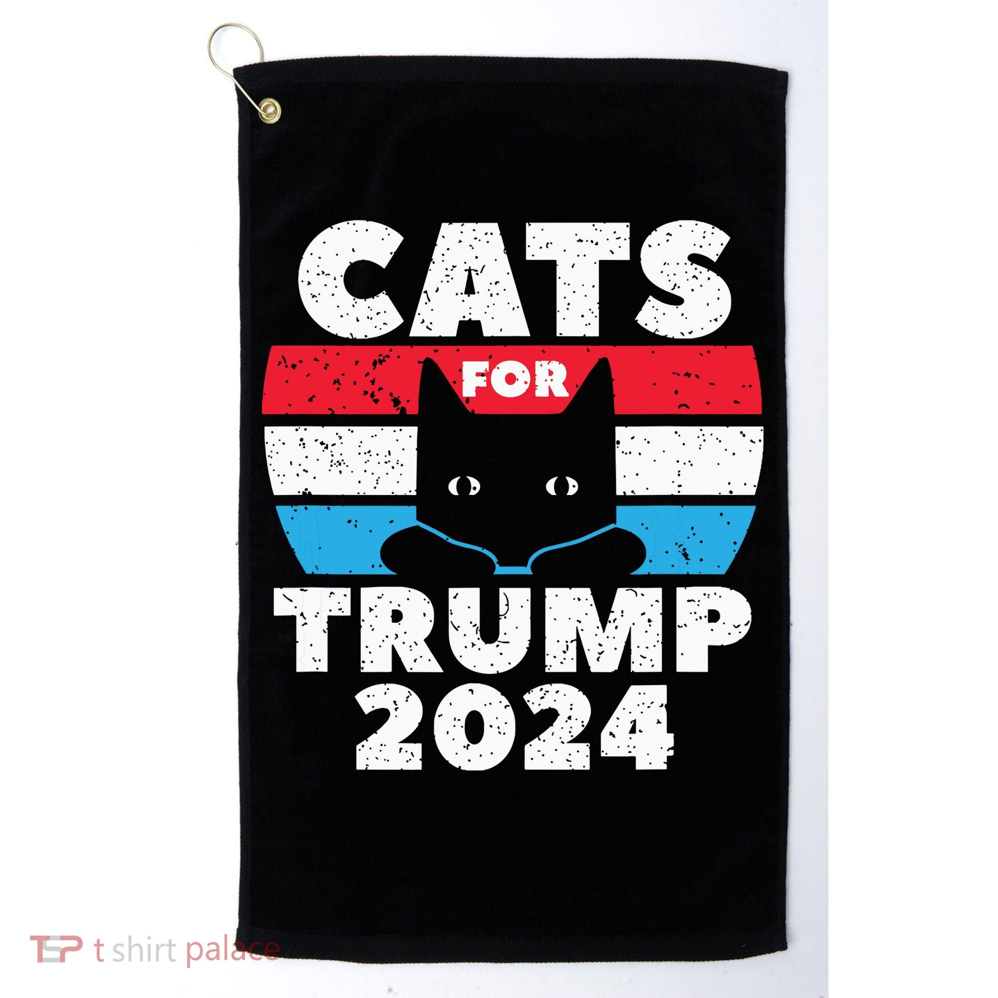 Cats For Trump 2024 Election Golf Towel
