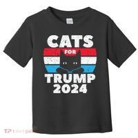 Cats For Trump 2024 Election Toddler T-Shirt thumb 0