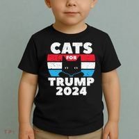 Cats For Trump 2024 Election Toddler T-Shirt thumb 2