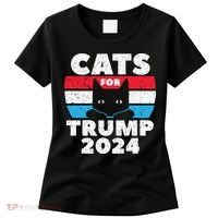 Cats For Trump 2024 Election Women's T-Shirt thumb 0