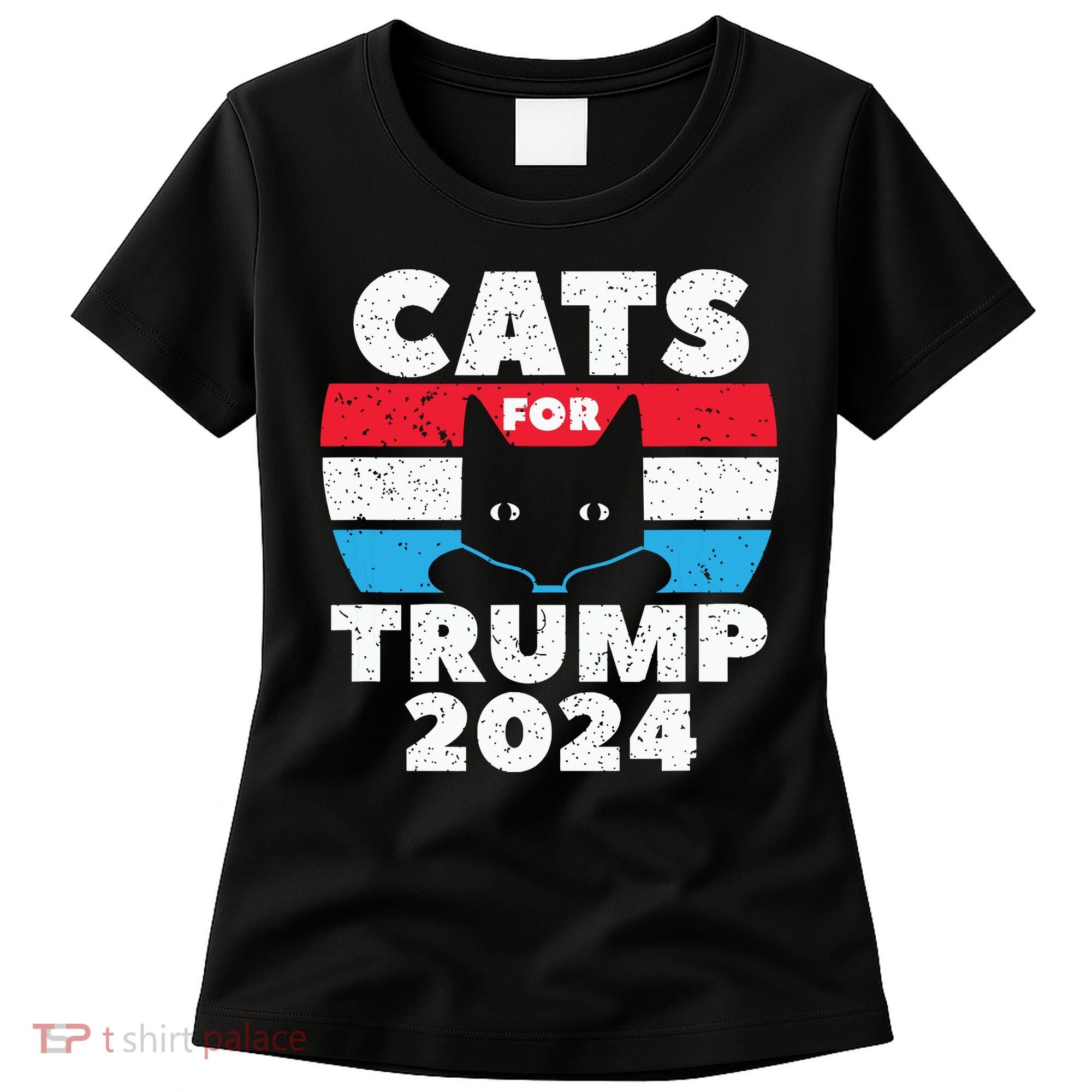 Cats For Trump 2024 Election Women's T-Shirt