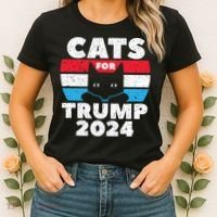 Cats For Trump 2024 Election Women's T-Shirt thumb 2