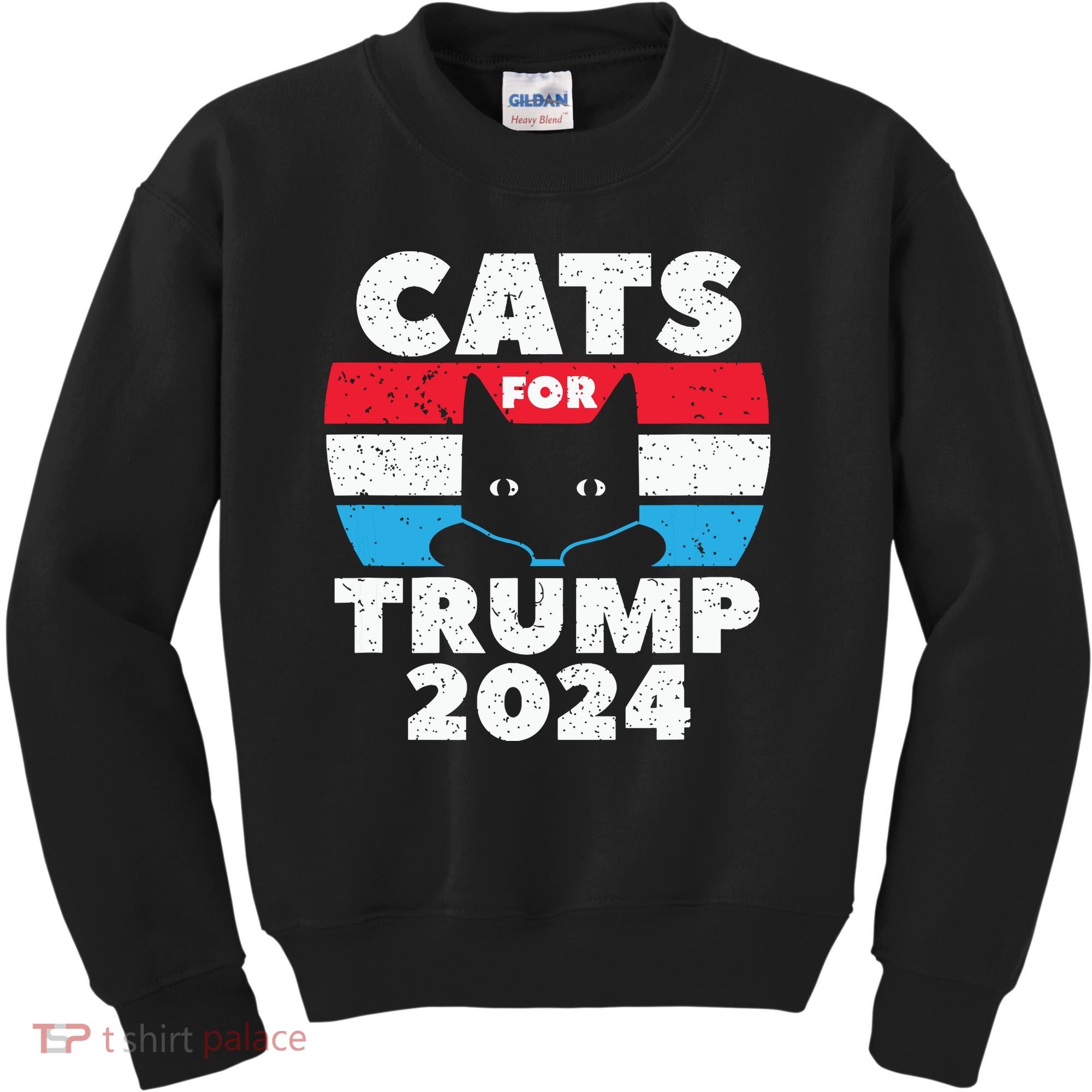 Cats For Trump 2024 Election Kids Sweatshirt