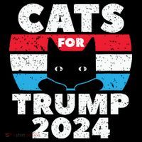 Cats For Trump 2024 Election Kids Sweatshirt thumb 2