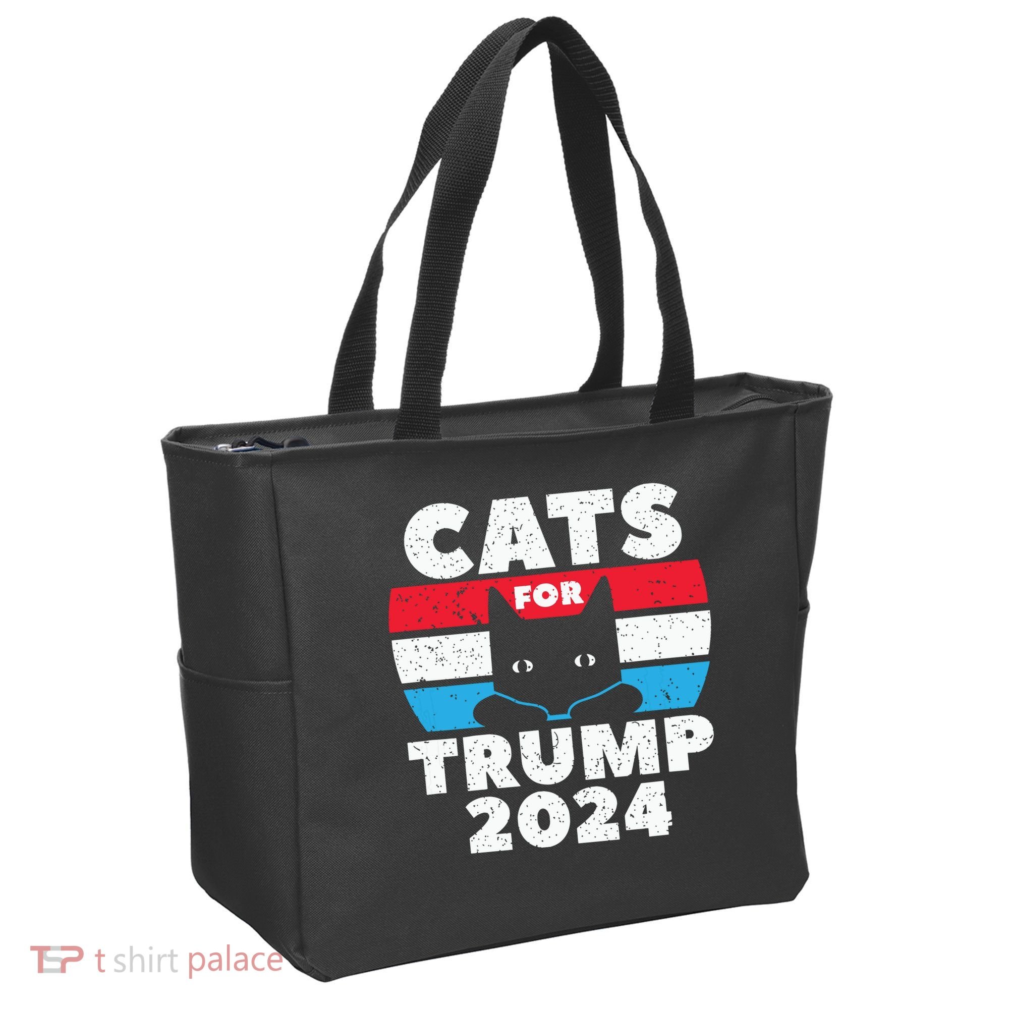 Cats For Trump 2024 Election Tote Bag