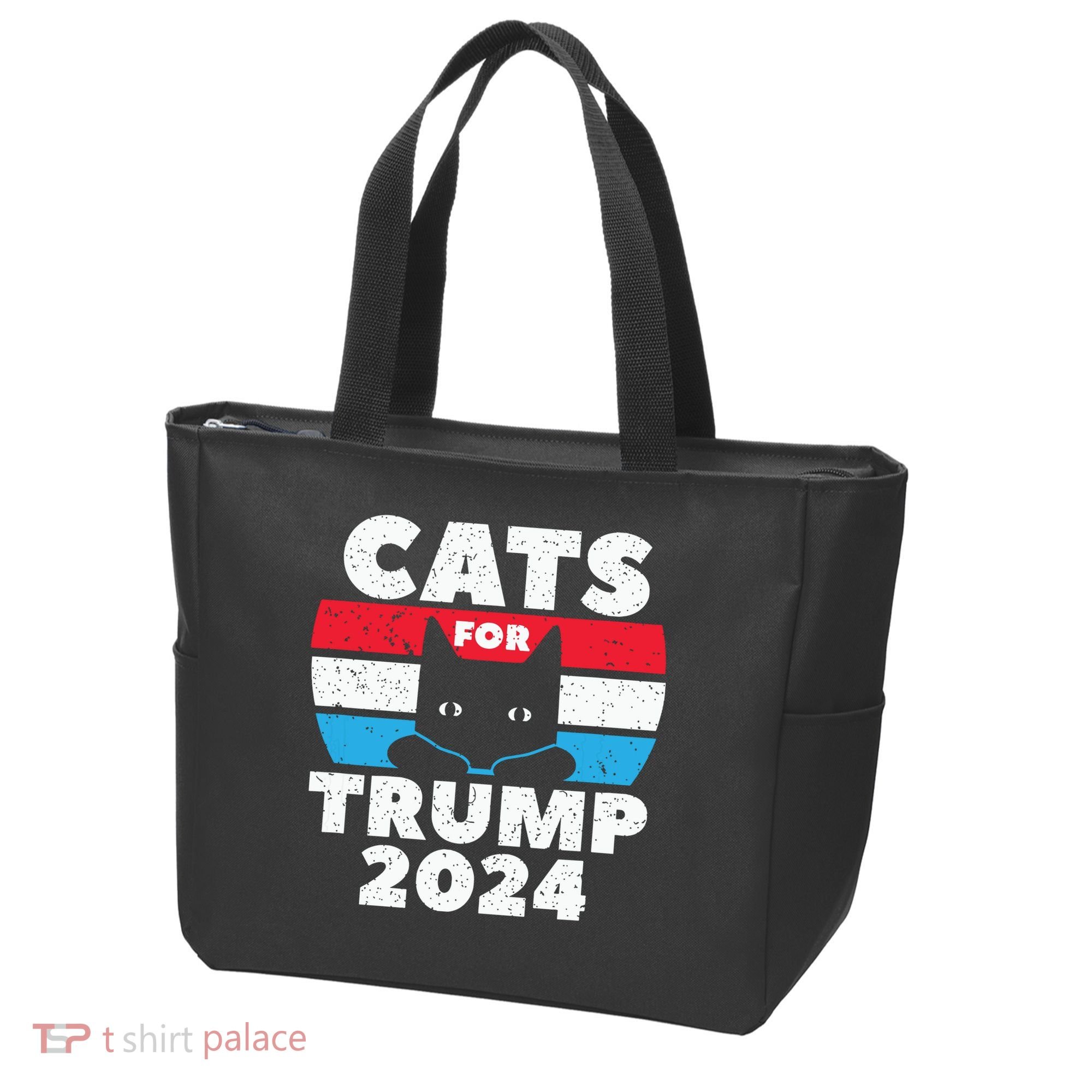 Cats For Trump 2024 Election Tote Bag