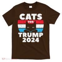Cats For Trump 2024 Election T-Shirt thumb 0