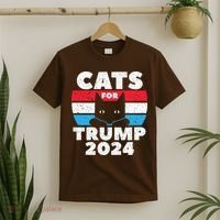 Cats For Trump 2024 Election T-Shirt thumb 2