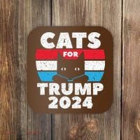 Cats For Trump 2024 Election Coaster thumb 0