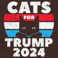 Cats For Trump 2024 Election Kids Hoodie thumb 2